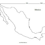 Mexico Outline Map Free Printable