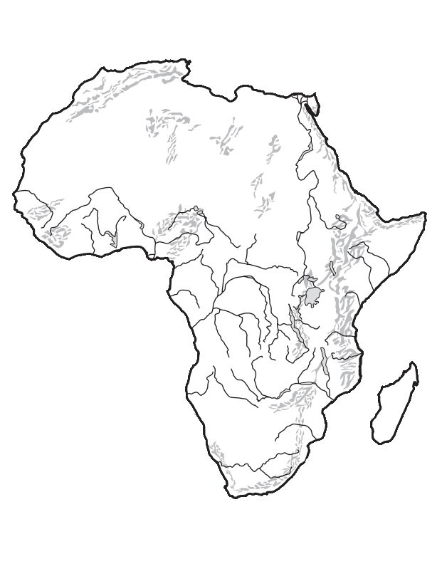 Outline Map Of Africa Blank Outline Physical Map Of Europe With 621 X 