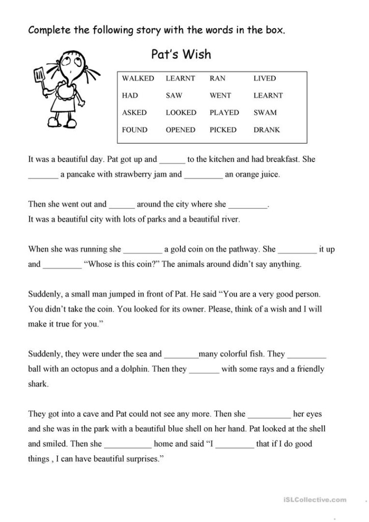 Pat s Wish Fill In The Blank Worksheet Free ESL Printable 