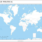 Political World Map Free Printable Blank Labeled