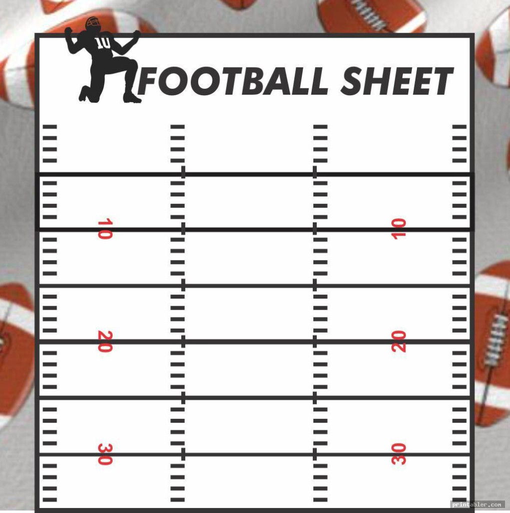 Printable Blank Football Playbook Sheets Printabler Football 