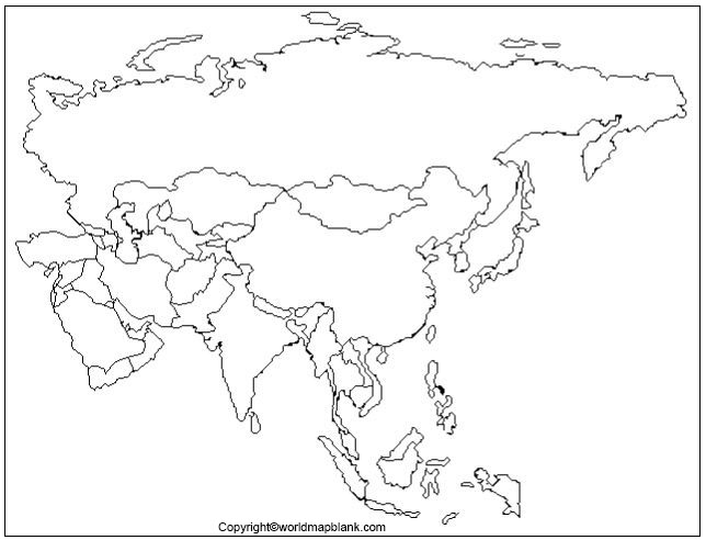 Printable Map Of Asia World Map Blank And Printable