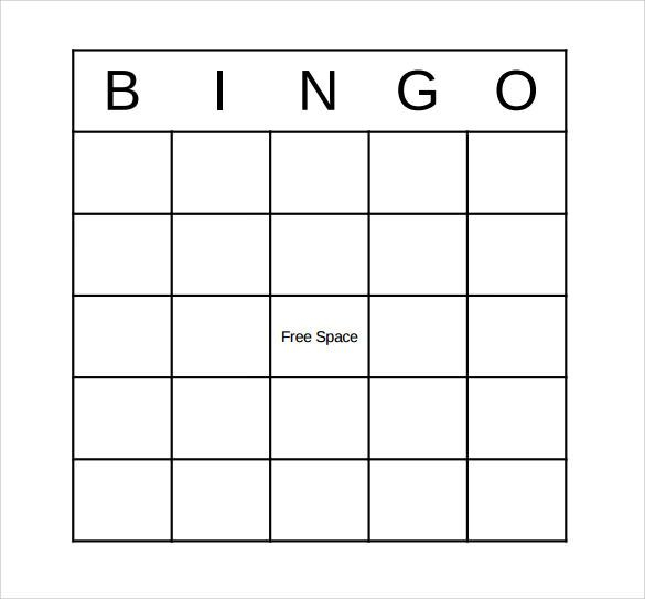 Sample Bingo Card Template PDF Free Printable Bingo Cards Bingo Card 