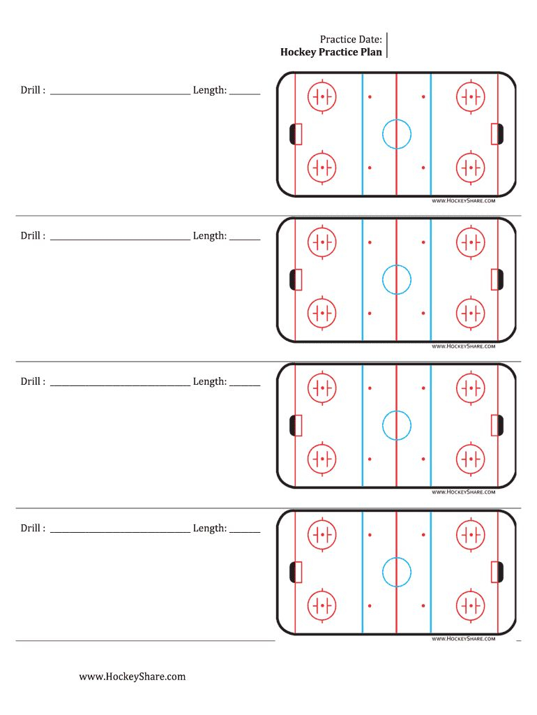 The Excellent Hockey Practice Sheeyts Fill Online Printable 