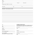 Thogati Nice Sample Of Printable Blank Contract Template With Client