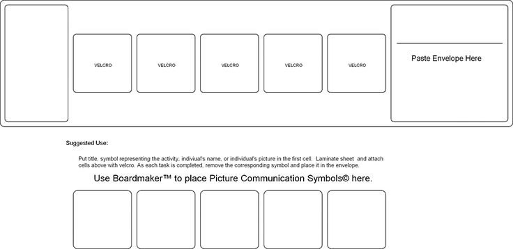 Visual Schedule Template Task List Templates
