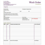 Work Order Templates 9 Free PDF Format Download Free Premium